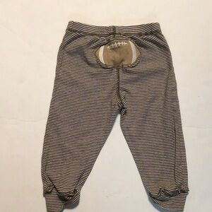 Carter’s brown and white striped Football appliqué joggers 9 months
